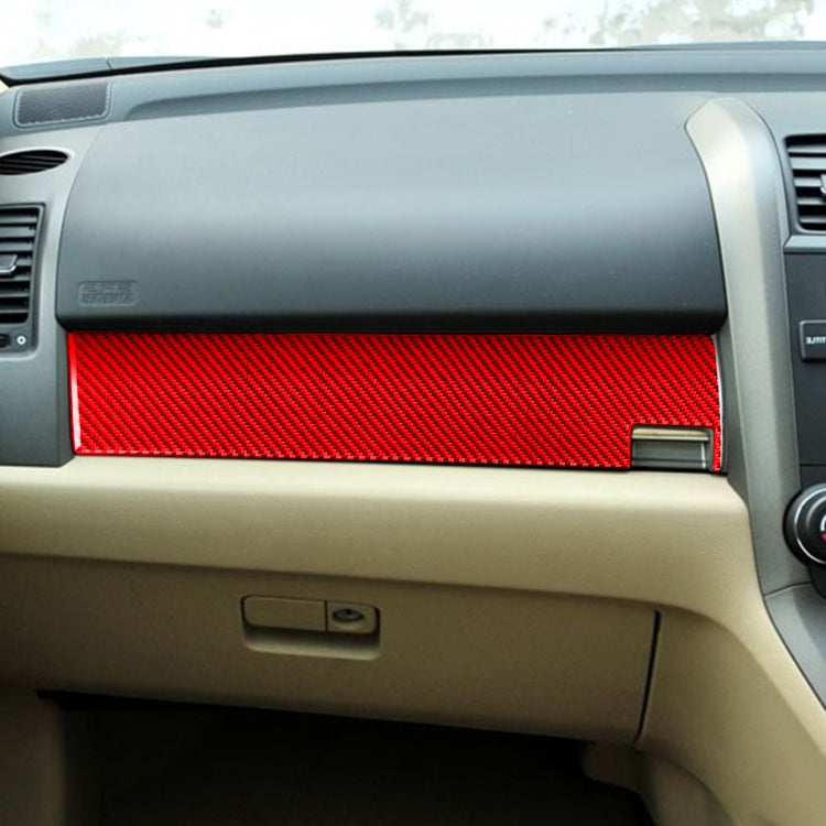 For Honda CRV 2007-2011 Carbon Fiber Car Co-pilot Glove Box Panel Decorative Sticker,Right Drive, Co-pilot Glove Box Panel,Right Drive
