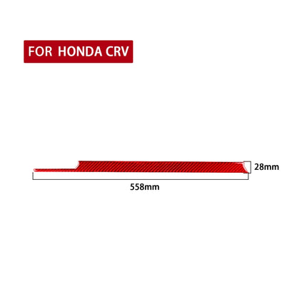 For Honda CRV 2007-2011 Carbon Fiber Car Co-pilot Center Control Trim Decorative Sticker,Right Drive, Co-pilot Center Control Trim,Right Drive