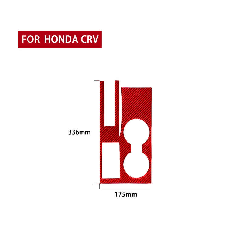 For Honda CRV 2007-2011 Carbon Fiber Car Water Cup Holder Panel Decorative Sticker, Left Drive, Car Water Cup Holder Panel, Left Drive