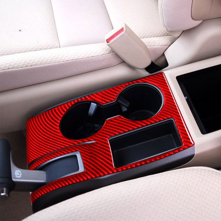 For Honda CRV 2007-2011 Carbon Fiber Car Water Cup Holder Panel Decorative Sticker, Left Drive, Car Water Cup Holder Panel, Left Drive