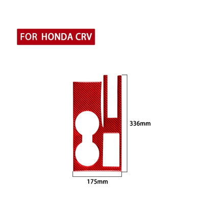 For Honda CRV 2007-2011 Carbon Fiber Car Water Cup Holder Panel Decorative Sticker, Right Drive, Car Water Cup Holder Panel, Right Drive
