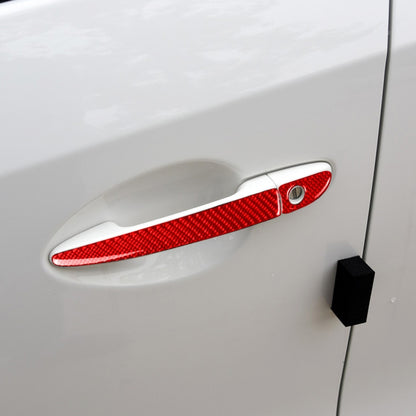 Car Carbon Fiber without Hole Outside Door Handle Decorative Sticker for Mazda CX-5 2017-2018, Left Drive, without Hole Outside Door Handle, Left Drive