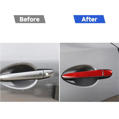 Car Carbon Fiber without Hole Outside Door Handle Decorative Sticker for Mazda CX-5 2017-2018, Left Drive, without Hole Outside Door Handle, Left Drive