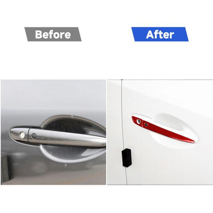 Car Carbon Fiber with Hole Outside Door Handle Decorative Sticker for Mazda CX-5 2017-2018, Right Drive, with Hole Outside Door Handle, Right Drive