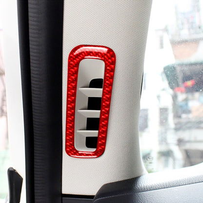 Car Carbon Fiber A-pillar Air Outlet Decorative Sticker for Mazda CX-5 2017-2018, Left and Right Drive, A-pillar Air Outlet