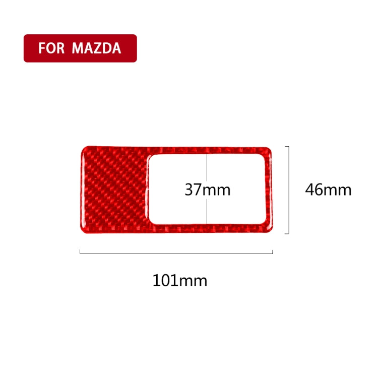 Car Carbon Fiber Headlight Decorative Sticker for Mazda CX-5 2017-2018, Left and Right Drive, Headlight