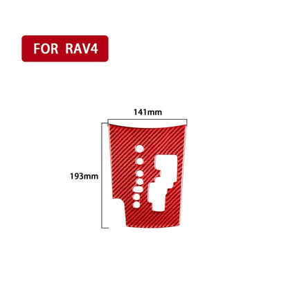 Car Carbon Fiber Gear Panel Decorative Sticker for Toyota RAV4 2006-2013, Left Drive, Gear Panel, Left Drive