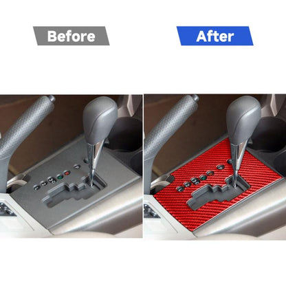 Car Carbon Fiber Gear Panel Decorative Sticker for Toyota RAV4 2006-2013, Left Drive, Gear Panel, Left Drive