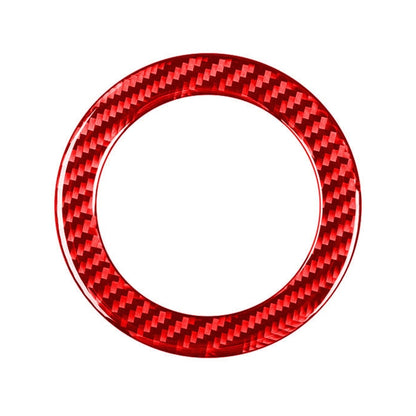 Car Carbon Fiber Steering Wheel Decorative Sticker for Toyota RAV4 2006-2013, Left and Right Drive, Steering Wheel