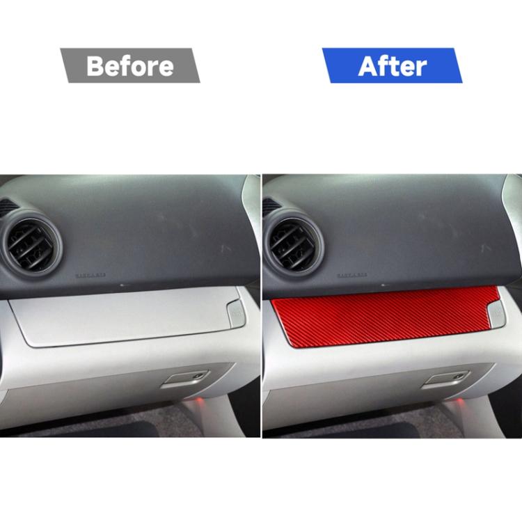 Car Carbon Fiber Passenger Center Control Panel Decorative Sticker for Toyota RAV4 2006-2013, Right Drive, Passenger Center Control Panel, Right Drive