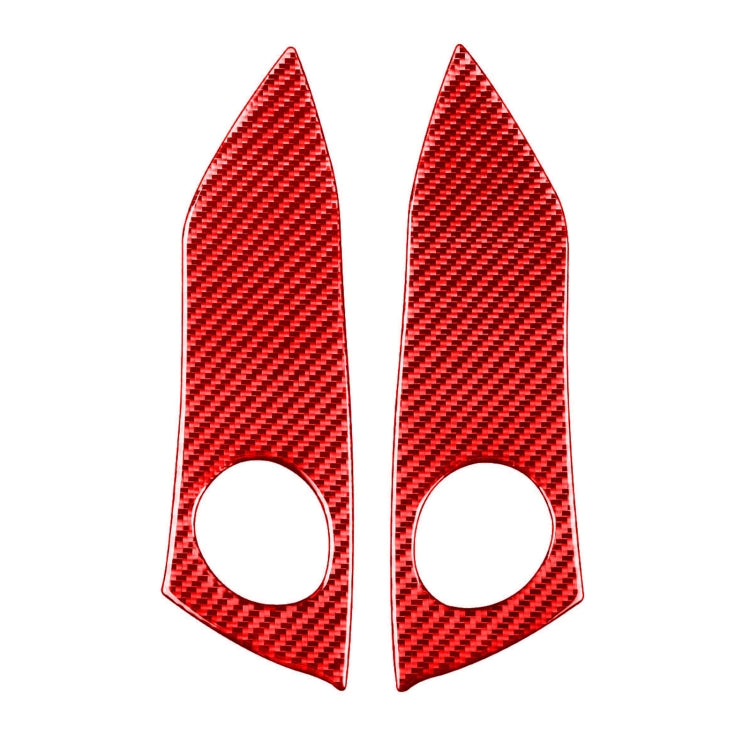 Car Carbon Fiber Warning Light Switch Panel Decorative Sticker for Toyota RAV4 2006-2013, Left and Right Drive, Warning Light Switch Panel