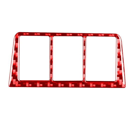 Car Carbon Fiber Headlight Switch Frame Decorative Sticker for Toyota RAV4 2006-2013, Left and Right Drive, Headlight Switch Frame