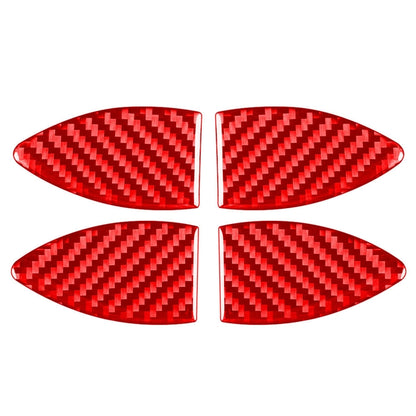 Car Carbon Fiber Inside Door Bowl Decorative Sticker for Toyota RAV4 2006-2013, Left and Right Drive, Inside Door Bowl