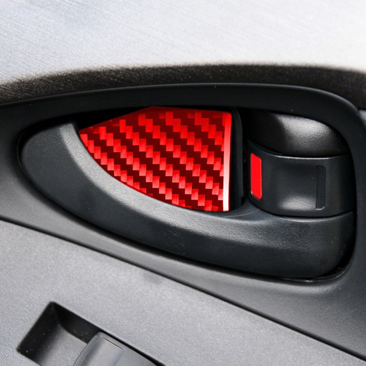Car Carbon Fiber Inside Door Bowl Decorative Sticker for Toyota RAV4 2006-2013, Left and Right Drive, Inside Door Bowl