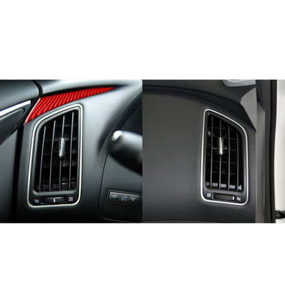 Car Carbon Fiber Dashboard Left Side Decorative Sticker for Infiniti Q50 2014-2020, Left Drive, Dashboard Left Side, Left Drive