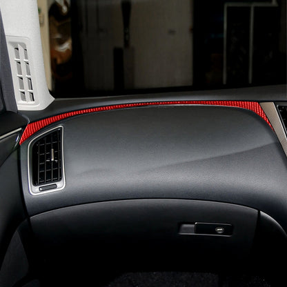 Car Carbon Fiber Dashboard Right Side Decorative Sticker for Infiniti Q50 2014-2020, Right Drive, Dashboard Right Side, Right Drive