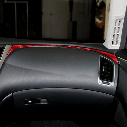 Car Carbon Fiber Dashboard Right Side Decorative Sticker for Infiniti Q50 2014-2020, Left Drive, Dashboard Right Side, Left Drive