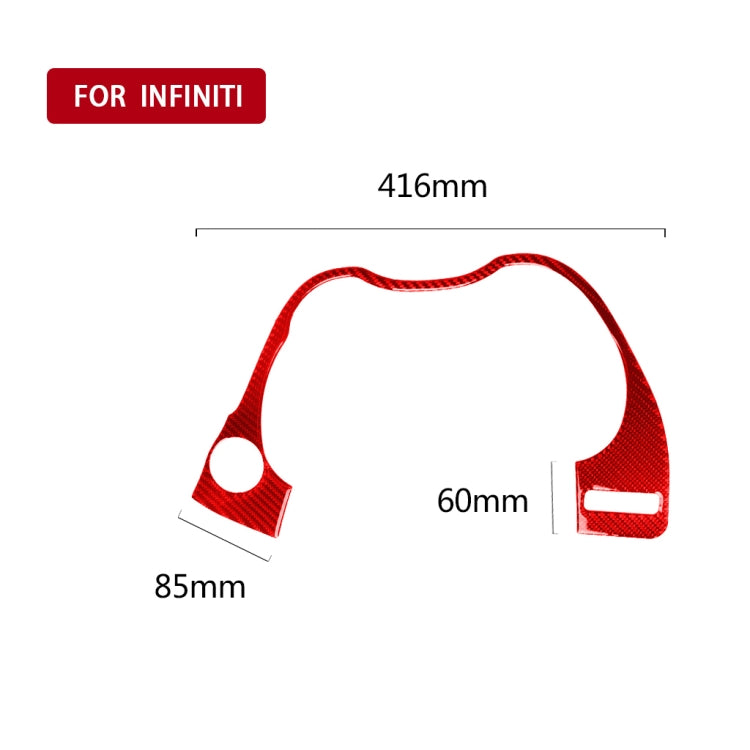 Car Carbon Fiber Dashboard Decorative Sticker for Infiniti Q50, Right Drive, Dashboard, Right Drive