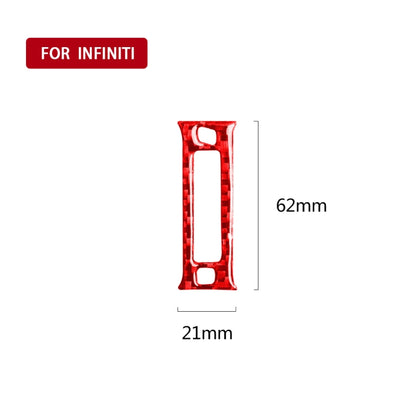 Car Carbon Fiber Rear Air Outlet Decorative Sticker for Infiniti Q50 2014-2020, Left and Right Drive, Rear Air Outlet