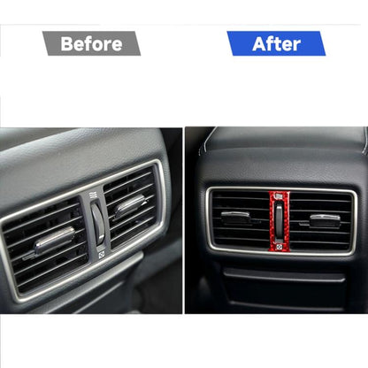 Car Carbon Fiber Rear Air Outlet Decorative Sticker for Infiniti Q50 2014-2020, Left and Right Drive, Rear Air Outlet
