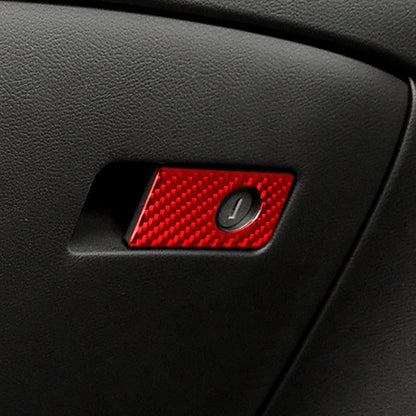 Car Carbon Fiber Front Passenger Seat Handle Box Decorative Sticker for Infiniti Q50 2014-2020, Right Drive, Front Passenger Seat Handle Box, Right Drive