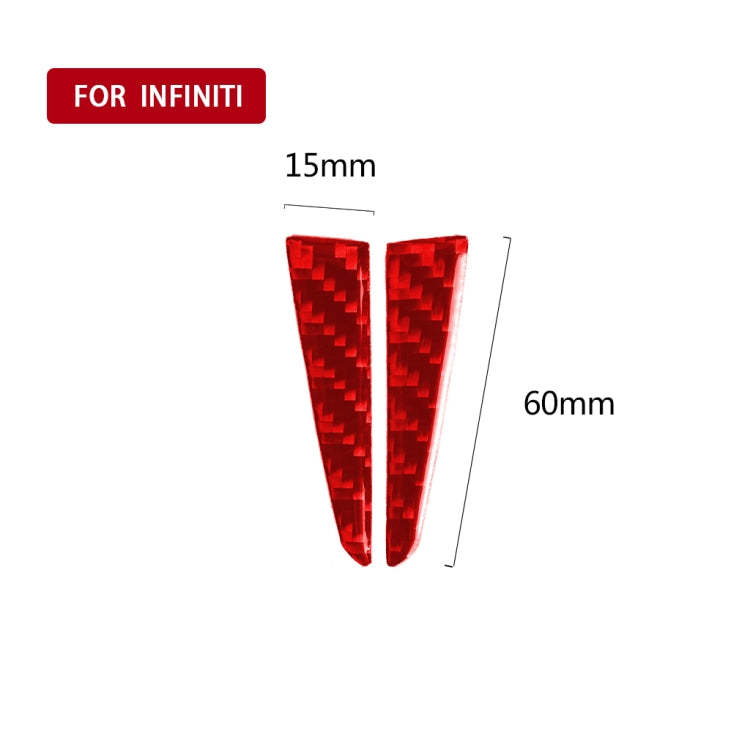 Car Carbon Fiber Steering Wheel Below Decorative Sticker for Infiniti Q50 2014-2020, Left and Right Drive, Steering Wheel Below