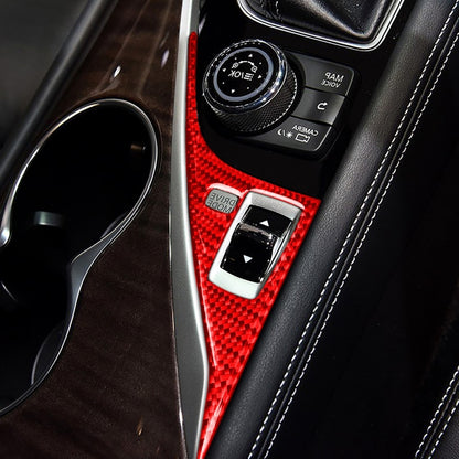 Car Carbon Fiber Driver Panel Decorative Sticker for Infiniti Q50 2014-2020, Right Drive, Driver Panel, Right Drive