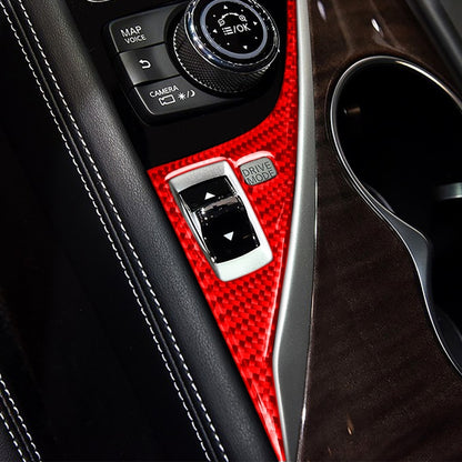 Car Carbon Fiber Driver Panel Decorative Sticker for Infiniti Q50 2014-2020, Left Drive, Driver Panel, Left Drive