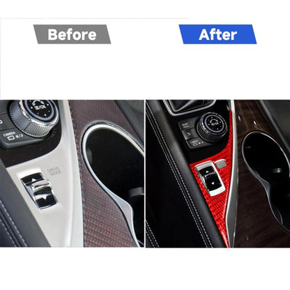 Car Carbon Fiber Driver Panel Decorative Sticker for Infiniti Q50 2014-2020, Left Drive, Driver Panel, Left Drive