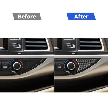 Car Carbon Fiber Air Conditioner Switch Decorative Sticker for Toyota Highlander 2014-2019, Left Drive, Air Conditioner Switch