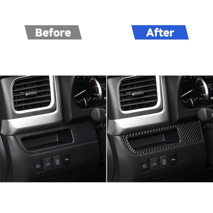 Car Carbon Fiber Driver Card Slot Panel Decorative Sticker for Toyota Highlander 2014-2019, Left Drive, Driver Card Slot Panel