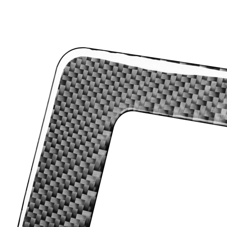 Car Carbon Fiber Driver Left Storage Cover Decorative Sticker for Toyota Highlander 2014-2019, Left Drive, Driver Left Storage Cover