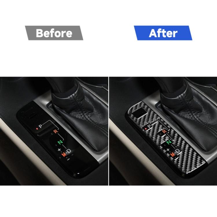Car Carbon Fiber Gear Indicator Decorative Sticker for Toyota Highlander 2014-2019, Left Drive, Gear Indicator