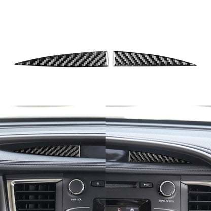 Car Carbon Fiber Central Control Small Display Decorative Sticker for Toyota Highlander 2014-2019, Left Drive, Central Control Small Display