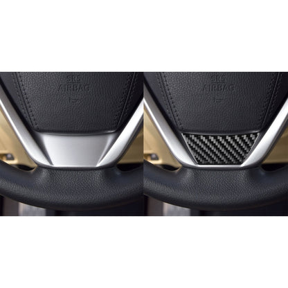 Car Carbon Fiber Steering Wheel Decorative Sticker for Toyota Highlander 2014-2019, Left Drive, Steering Wheel