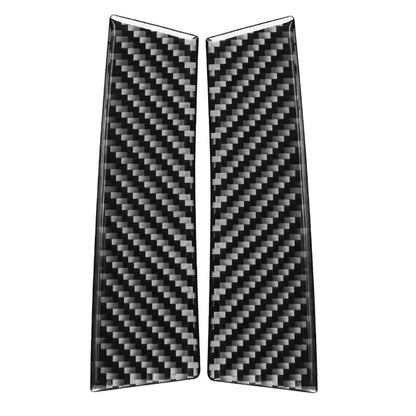 Car Carbon Fiber A-pillar Decorative Sticker for Toyota Highlander 2014-2019, Left Drive, A-pillar
