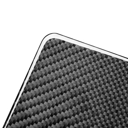 Car Carbon Fiber Steering Wheel Lower Panel Decorative Sticker for Toyota Highlander 2014-2019, Left Drive, Steering Wheel Lower Panel