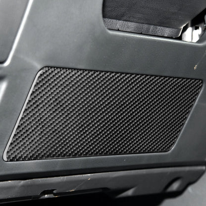 Car Carbon Fiber Steering Wheel Lower Panel Decorative Sticker for Toyota Highlander 2014-2019, Left Drive, Steering Wheel Lower Panel