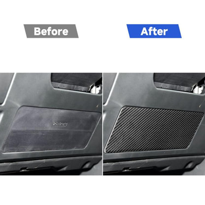 Car Carbon Fiber Steering Wheel Lower Panel Decorative Sticker for Toyota Highlander 2014-2019, Left Drive, Steering Wheel Lower Panel