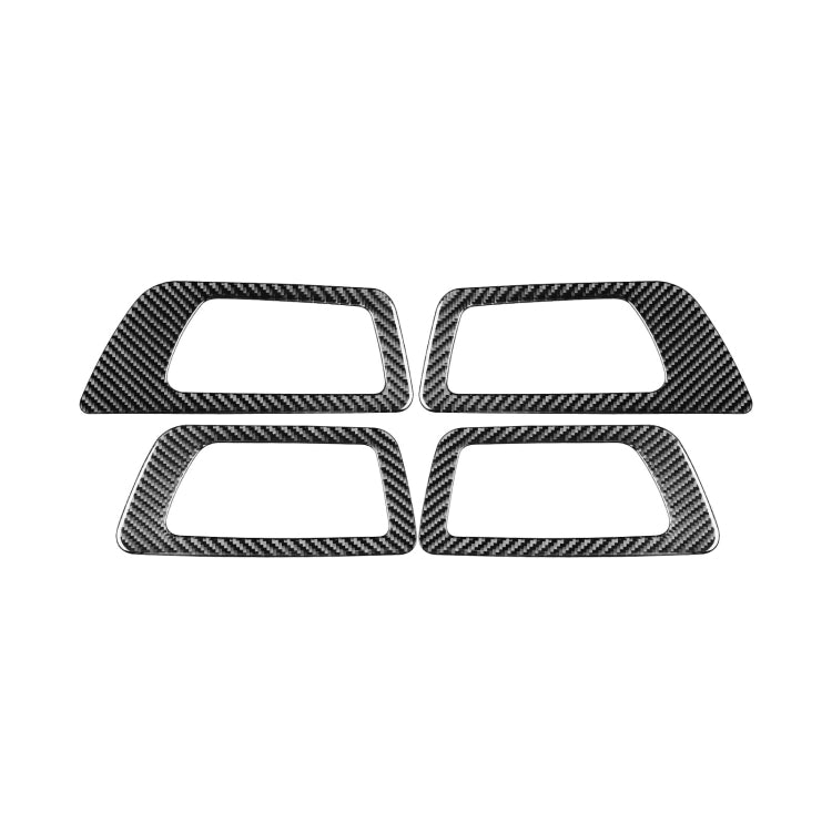 Car Carbon Fiber Inside Door Handle Panel Decorative Sticker for Toyota Highlander 2014-2019, Left Drive, Inside Door Handle Panel