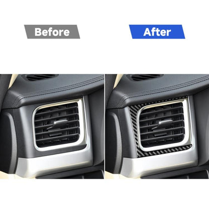 Car Carbon Fiber Side Air Outlet Decorative Sticker for Toyota Highlander 2014-2019, Left Drive, Side Air Outlet