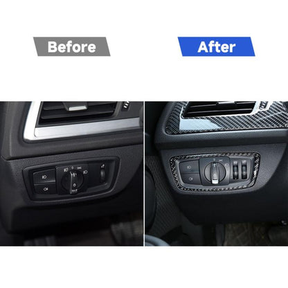Car Headlight Switch Decorative Sticker for BMW F52 1 Series Sedan 2017-2019, Left Drive, Headlight Switch