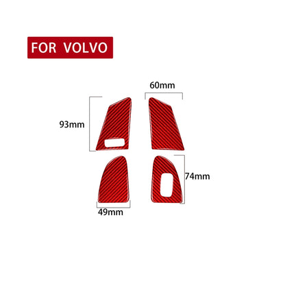 Car Window Lift Button C Decorative Sticker for Volvo V60 2010-2017, Left Drive, Window Lift Button C, Left Drive