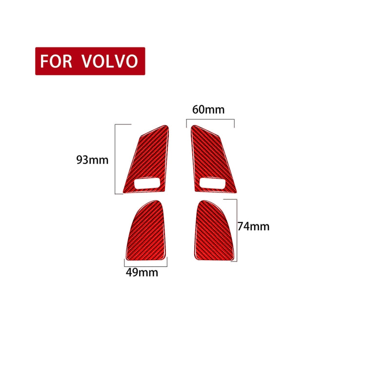 Car Window Lift Button B Decorative Sticker for Volvo V60 2010-2017, Left and Right Drive, Window Lift Button B