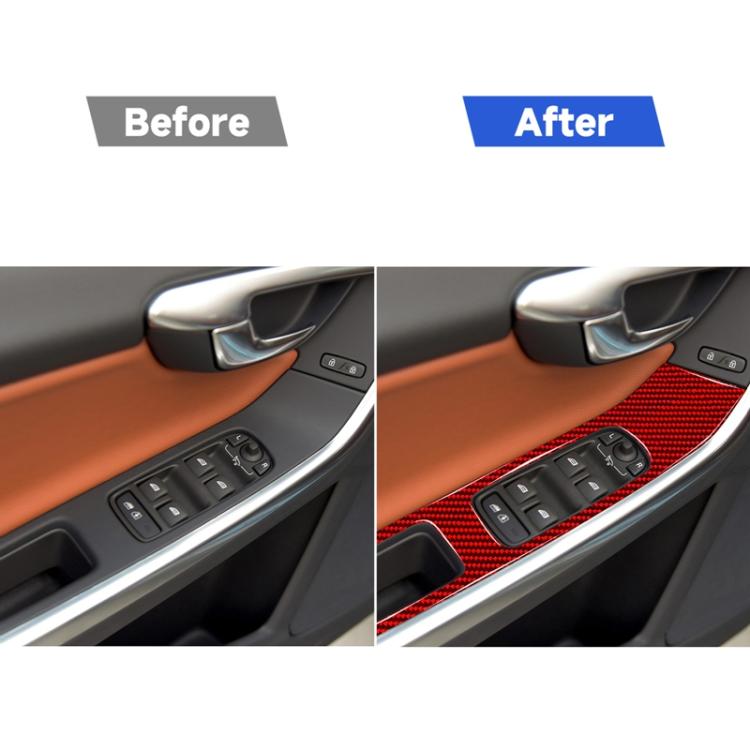Car Window Lift Decorative Sticker for Volvo V60 2010-2017, Left and Right Drive, Window Lift