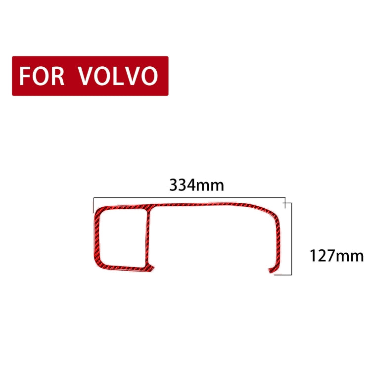 Car Carbon Fiber Navigation Frame Decorative Sticker for Volvo V60 2010-2017, Right Drive, Navigation Frame , Right Drive