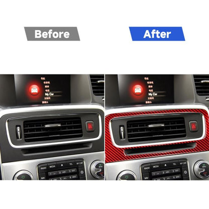 Car Central Control Air Outlet Decorative Sticker for Volvo V60 2010-2017, Left and Right Drive, Central Control Air Outlet