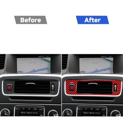 Car Central Control Lower Air Outlet Decorative Sticker for Volvo V60 2010-2017, Right Drive, Central Control Lower Air Outlet, Right Drive
