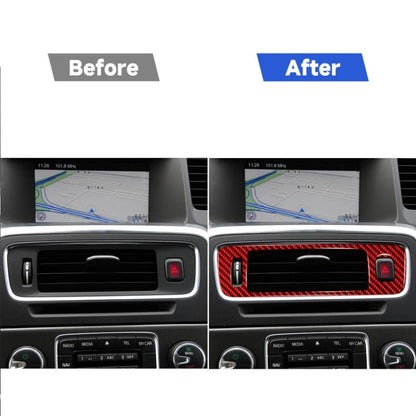Car Central Control Lower Air Outlet Decorative Sticker for Volvo V60 2010-2017, Left Drive, Central Control Lower Air Outlet, Left Drive