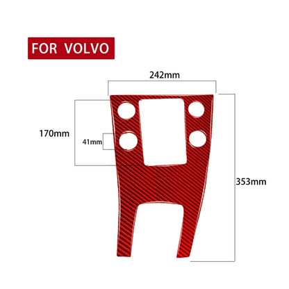 Car Carbon Fiber Central Control Panel Decorative Sticker for Volvo V60 2010-2017, Right Drive, Central Control Panel, Right Drive
